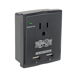 SK10USB Protect It! 1-Outlet Surge Protector, Direct Plug-In, 1080 Joules, 2.4A USB Charger