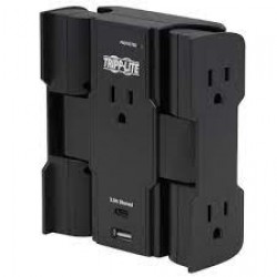 SK5BUCAM - Safe-IT 5-Outlet Surge Protector - USB-A/USB-C Ports, 5-15P Direct Plug-In, 1050 Joules, Antimicrobial P