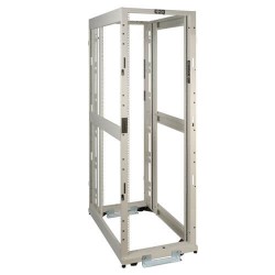 SR42UWEXPNDNR3 SmartRack 42U Standard-Depth 4-Post Premium Open Frame Rack, White