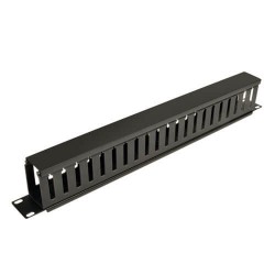 SRCABLEDUCT1U SmartRack 1U Horizontal Cable Manager - Finger duct with cover
