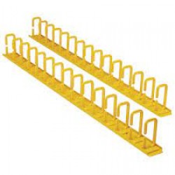 SRCABLERINGVRTF - Vertical Cable Manager - Flexible Rings, Yellow, 6 ft. (1.8 m)