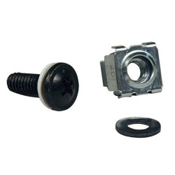 SRCAGENUT5MM SmartRack Square Hole Hardware Kit with 50 M5 screws and washers