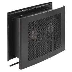 SRCLOSETFAN Wiring Closet Exhaust Fan, 475 CFM, NEMA 5-15P Input, Black