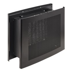 SRCLOSETINTAKE Wiring Closet Through-Wall Air Duct, Built-in Filter, Black