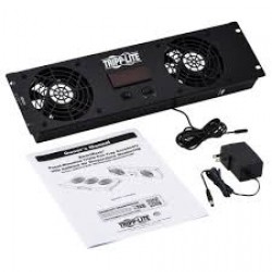 SRFAN3UTEMP 3U Digital Temperature Sensor with 2 12VDC High-Performance Fans, Blanking Panel, LCD