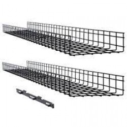 SRWB12410X2STR - Wire Mesh Cable Tray - 300 x 100 x 1500 mm (12 in. x 4 in. x 5 ft.), 2-Pack