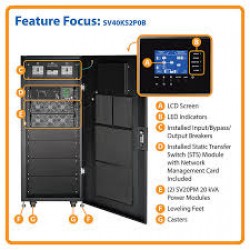 SV40KS2P0B SmartOnline SV Series 40kVA Small-Frame Modular Scalable 3-Phase On-Line Double-Conversion 208/120V 50/6