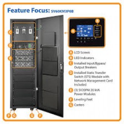 SV60KM3P0B SmartOnline SV Series 60kVA Medium-Frame Modular Scalable 3-Phase On-Line Double-Conversion 208/120V 50/