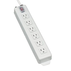 TLM606NC Power It! 6-Outlet Power Strip, 6-ft. Cord, Power Switch Cover