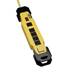 TLM609GF Power It! 6-Outlet Safety Power Strip, 9-ft. Cord & Clip, Hang Holes, Safety Covers, GFCI Plug