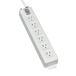 TLM615NC Power It! 6-Outlet Power Strip, 15-ft. Cord, 5-15P, Metal Housing