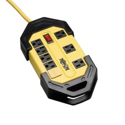 TLM815NS Power It! 8-Outlet Safety Power Strip, 15-ft. Cord, Hang Holes, Cord Wrap, Outlet Covers