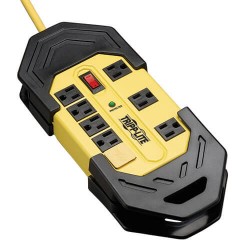 TLM825SA Protect It! 8-Outlet Industrial Safety Surge Protector, 25-ft. Cord, 3900 Joules, Cord Wrap, Hang Holes