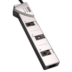 TLP707TEL Protect It! 7-Outlet Surge Protector, 7-ft. Cord, 1080 Joules, Tel/Modem Protection, Silver Housing