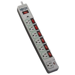 TLP76MSG Eco-Surge 7-Outlet Surge Protector, 6-ft. Cord, 1080 Joules, Individually-Controlled