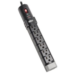 TLP806TEL Protect It! 8-Outlet Surge Protector, 6-ft. Cord, 2160 Joules, Tel/DSL Protection, Cord Clip