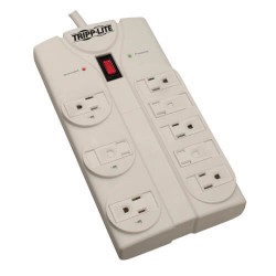 TLP825 Protect It! 8-Outlet Surge Protector, 25 ft. Cord with Right-Angle Plug, 1440 Joules, Diagnostic LEDs, Light