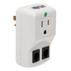 TRAVELCUBE Protect It! 1-Outlet Portable Surge Protector, Direct Plug-In, 1080 Joules, Tel/Modem Protection