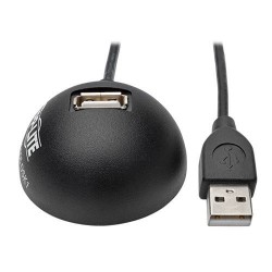 U024-005-DSK1 1-Port USB 2.0 Desktop Extension Cable (M/F), 5 ft.