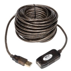 U026-016 USB 2.0 Active Extension Cable (A M/F), 16-ft.