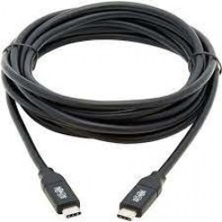 U040-C3M-C-5A USB-C Cable (M/M) - USB 2.0, 5A Rating, USB-IF Certified, Thunderbolt 3 Compatible, 3 m