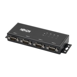 U208-004-IND RS-422/RS-485 USB to Serial FTDI Adapter with COM Retention (USB-B to DB9 F/M), 4 Ports