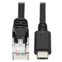U209-006-RJ45XC - USB-C to RJ45 Serial Rollover Cable (M/M) - Cisco Compatible, 250 Kbps, 6 ft. (1.8 m)