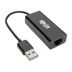 U236-000-R USB 2.0 Ethernet NIC Adapter, 10/100 Mbps - Black