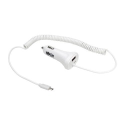 U280-C02-S-M6 Dual USB Car Charger for Tablets and Cell Phones with Quick Charge 2.0 Technology
