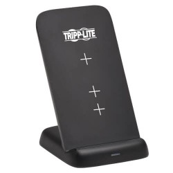 U280-Q01ST-P-BK - 10W Wireless Fast-Charging Stand with International AC Adapter, Black