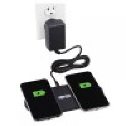 U280-Q02FL-BK - Dual Wireless Charging Pad, Qi-Certified, Black - U280-Q02FL-BK - Dual Wireless Charging Pad, Qi-Ce