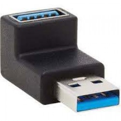 U324-000-DN USB 3.0 SuperSpeed Adapter - USB-A to USB-A, M/F, Down Angle, Black