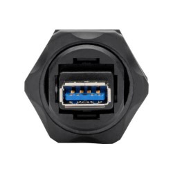U325-000-IND USB 3.0 Coupler, SuperSpeed, 3.0/3.1, Industrial - USB-A F/F, Shielded, IP67, Dust Cap, TAA