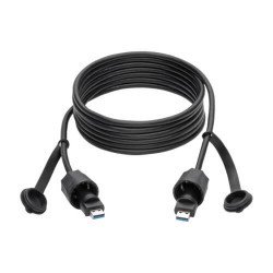 U325-010-IND USB-A Male to USB-A Male Cable, SuperSpeed, 3.0/3.1, Industrial, 10 ft. (3 m) - IP67, Shielded, TAA