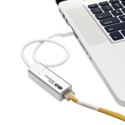 U336-000-GB-AL USB 3.0 SuperSpeed to Gigabit Ethernet NIC Network Adapter, 10/100/1000, Plug and Play, Aluminum