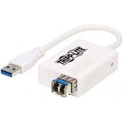 U336-SMF-1G-LC USB 3.0 Singlemode Fiber Optic Transceiver Ethernet Adapter, 10/100/1000 Mbps, 1310nm, 5km, LC