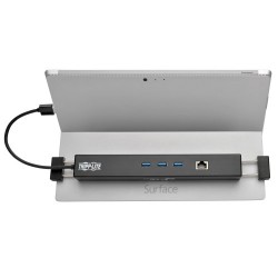 U342-GU3 USB 3.0 Docking Station for Microsoft Surface and Surface Pro, USB-A and Gigabit Ethernet Ports