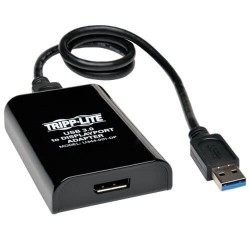 U344-001-DP USB 3.0 SuperSpeed to DisplayPort Dual-Monitor Cable, 512 MB SDRAM, 2560 x 1600, 1080p