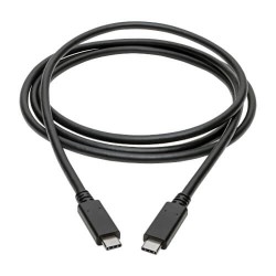 U420-006-5A USB-C to USB-C Cable (M/M) - 3.1, 5 Gbps, 5A Rating, Thunderbolt 3 Compatible, 6 ft.