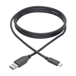 U428-006 USB 3.1 Gen 1 (5 Gbps) Cable, USB Type-C (USB-C) to USB Type-A M/M, Thunderbolt 3, 6-ft.