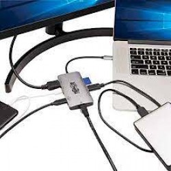 U442-DOCK5-GY USB-C Dock - 4K HDMI, USB 3.2 Gen 1, USB-A Hub, GbE, Memory Card, 100W PD Charging, Gray