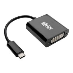U444-06N-DVIBAM USB-C to DVI Adapter, USB 3.1, Thunderbolt 3, 1080p - M/F, Black