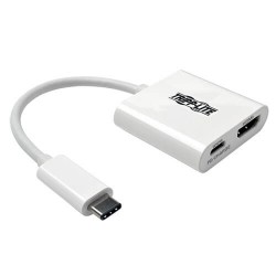 U444-06N-H4-C USB 3.1 Gen 1 USB-C to HDMI 4K Adapter with USB-C PD Charging Port, Thunderbolt 3 Compatible, 4K @30H