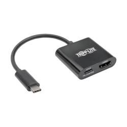 U444-06N-H4B-C USB-C to HDMI Adapter with PD Charging â€“ USB 3.1 Gen 1, 4K x 2K @ 30 Hz, Thunderbolt 3, Black