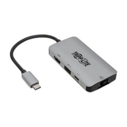 U444-06N-H4GUSC USB 3.1 C Adapter with PD Charging - 100W, Ultra 4K HDMI, Gigabit Ethernet & USB-A Hub Port, Gr