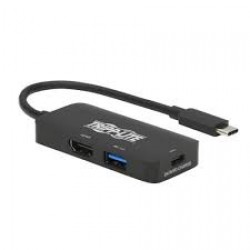 U444-06N-H4UBC2 USB-C Multiport Adapter - HDMI 4K @ 60 Hz, 4:4:4, HDR, USB-A, USB-C PD 3.0 Charging (100W), Black
