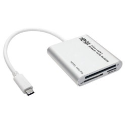 U452-003 USB 3.1 Gen 1 USB Type-C (USB-C) Multi-Drive Smart-Card Flash-Memory Media Reader/Writer, Thunderboltâ„