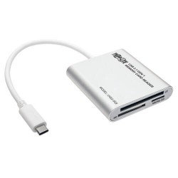 U452-003 USB 3.1 Gen 1 USB Type-C (USB-C) Multi-Drive Smart-Card Flash-Memory Media Reader/Writer, Thunderboltâ„