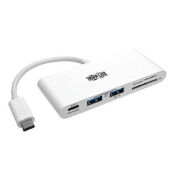 U460-002-2AM-C USB 3.1 Gen 1 USB-C Portable Hub/Adapter, 2 USB-A Ports, USB-C PD Charging & Memory Card Reader,