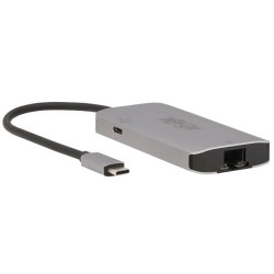 U460-003-3AGALC - 3-Port USB-C Hub - USB 3.2 Gen 1, 3 USB-A Ports, GbE, Thunderbolt 3, 100W PD Charging, Aluminum H
